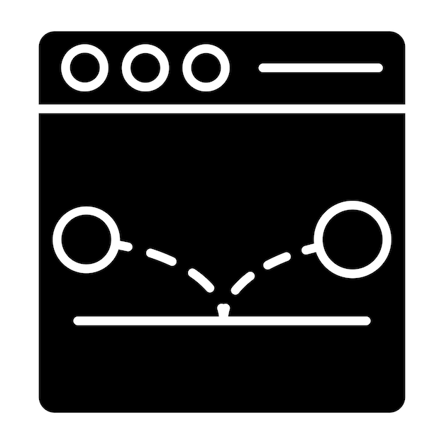 Diseño vectorial Estilo del icono de la tasa de rebote