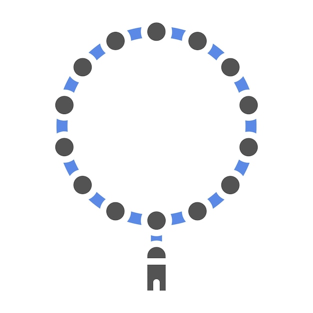 Diseño vectorial estilo de icono Tasbih
