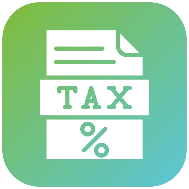 Diseño vectorial Estilo del icono de Tax Mate