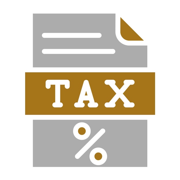 Diseño vectorial Estilo del icono de Tax Mate