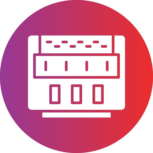 Diseño vectorial del estilo del icono del taxímetro