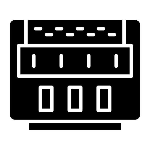 Diseño vectorial del estilo del icono del taxímetro