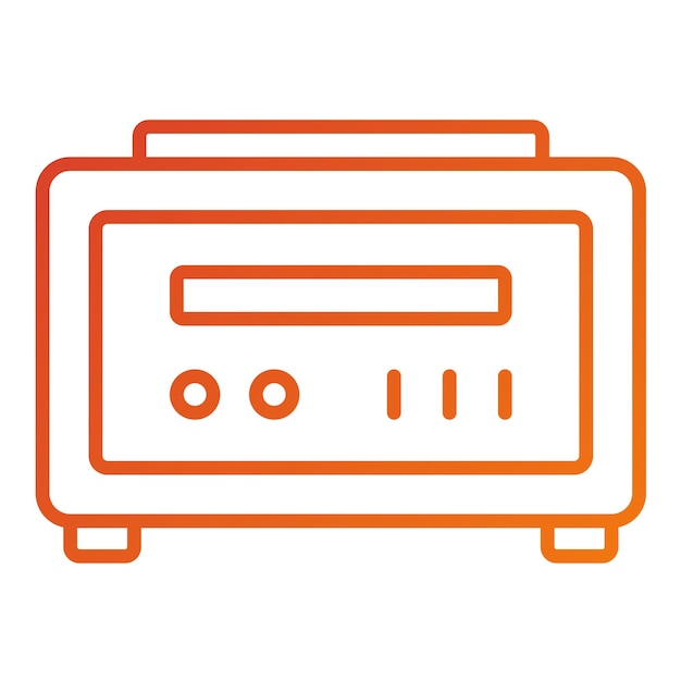 Diseño vectorial del estilo del icono del taxímetro