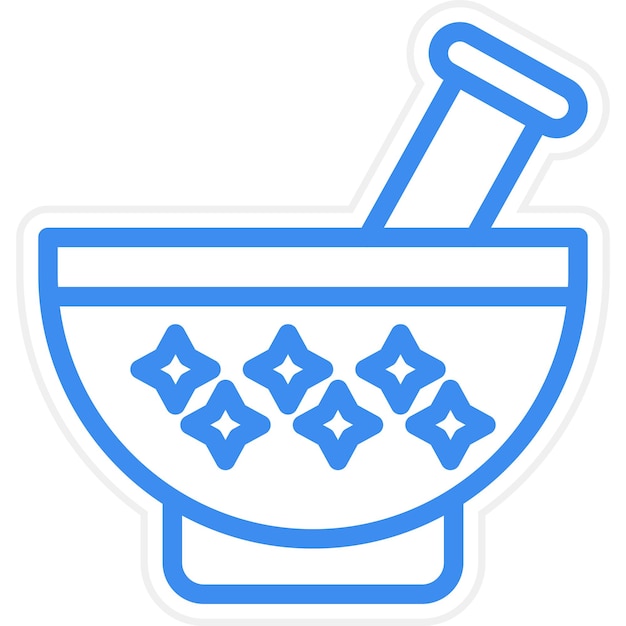 Diseño vectorial del estilo del icono de la taza de spa