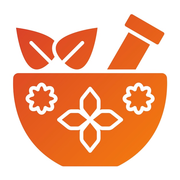 Diseño vectorial del estilo del icono de la taza de spa