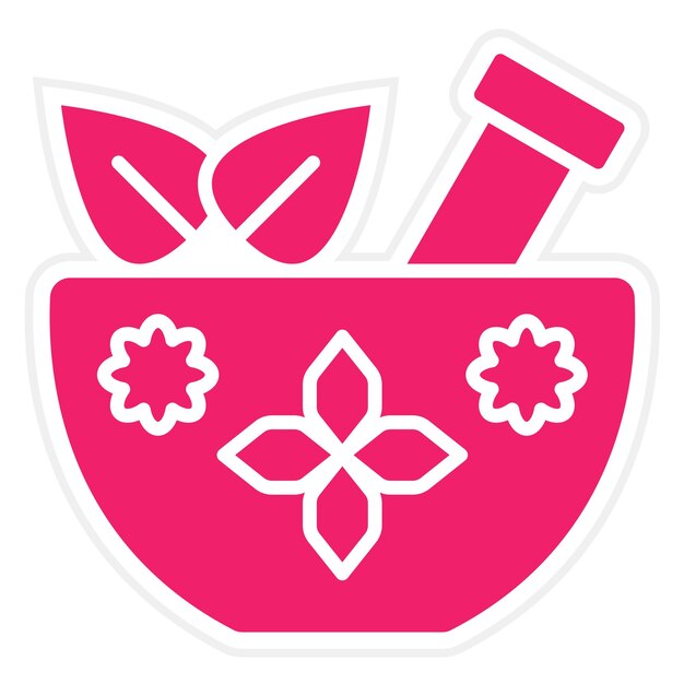 Diseño vectorial del estilo del icono de la taza de spa