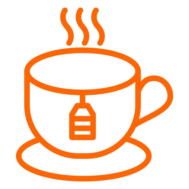 Vector diseño vectorial de estilo de icono de té