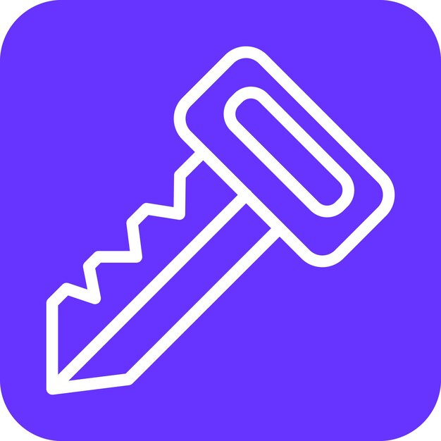 Diseño vectorial Estilo de icono de tecla inteligente