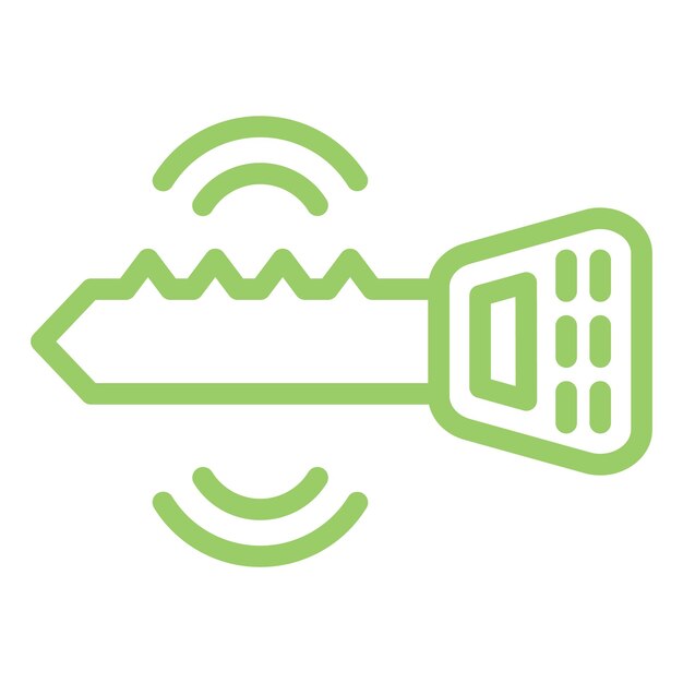 Diseño vectorial Estilo de icono de tecla inteligente