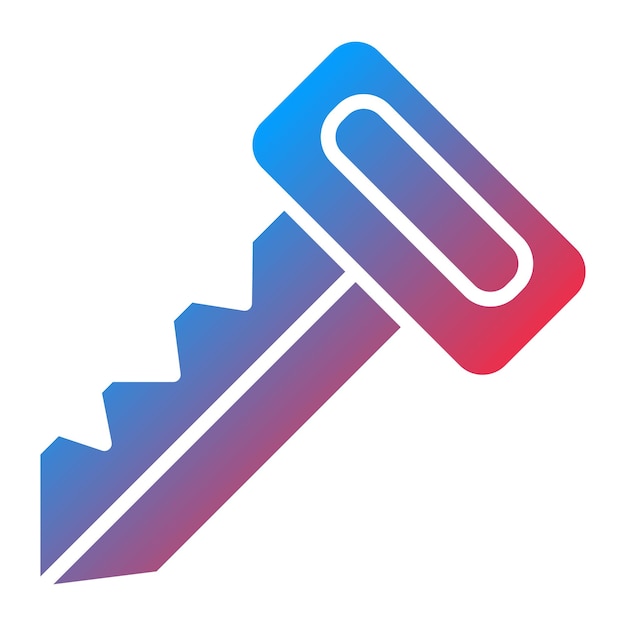 Diseño vectorial Estilo de icono de tecla inteligente