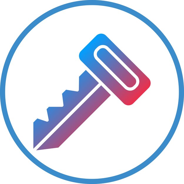 Diseño vectorial Estilo de icono de tecla inteligente