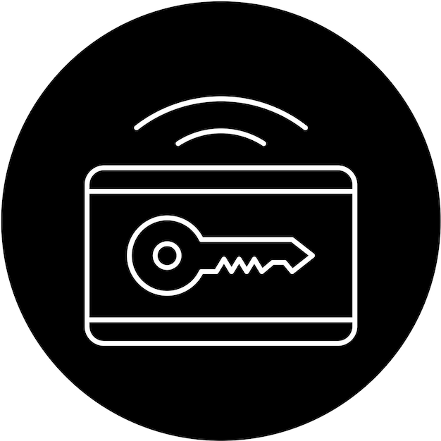 Diseño vectorial Estilo de icono de tecla inteligente
