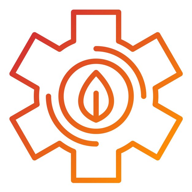 Diseño vectorial Estilo de icono de tecnología verde