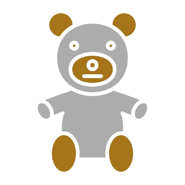 Diseño vectorial Estilo del icono de Teddy