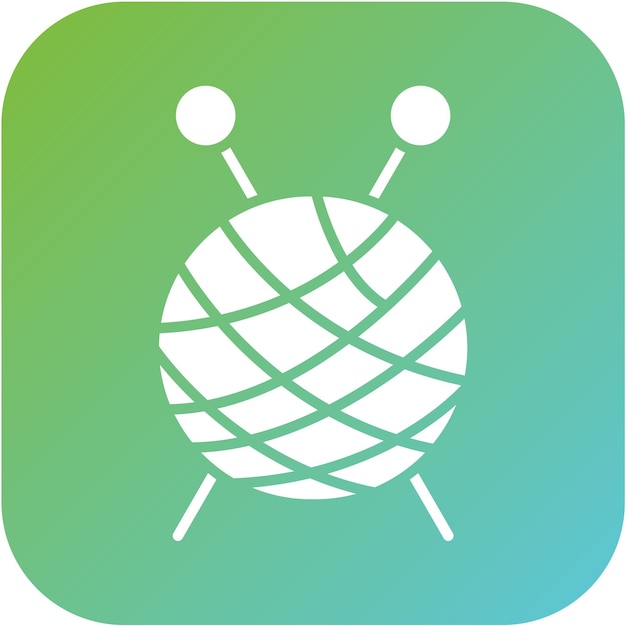 Diseño vectorial Estilo de icono de tejer