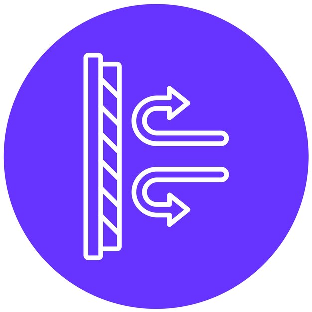 Diseño vectorial Estilo de icono de tela a prueba de viento