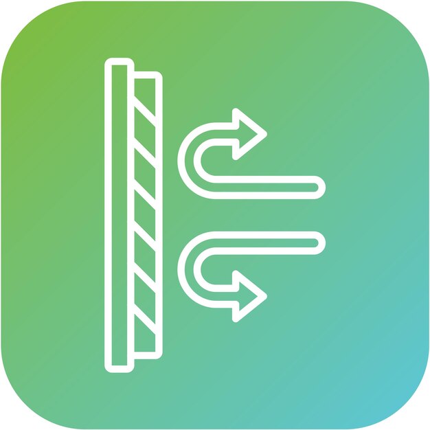 Diseño vectorial Estilo de icono de tela a prueba de viento