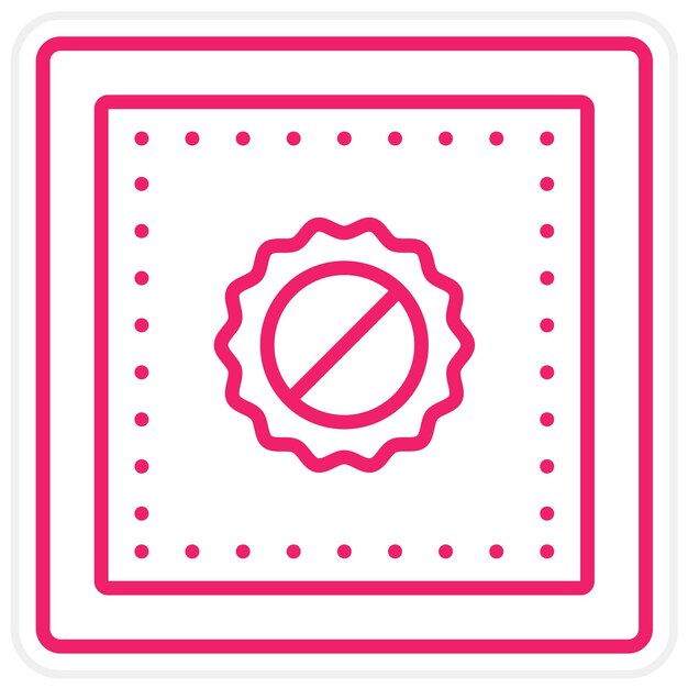 Diseño vectorial Estilo de icono de tela ultravioleta