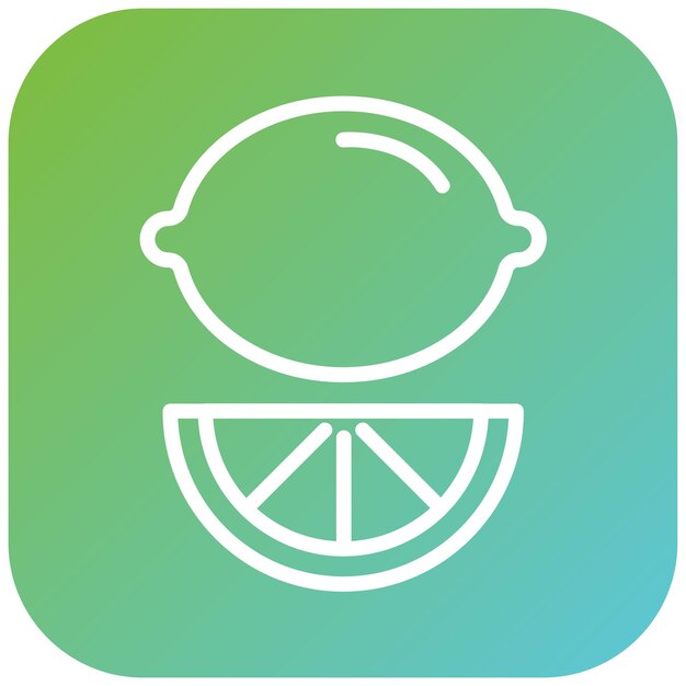 Diseño vectorial Estilo del icono del telar de limón