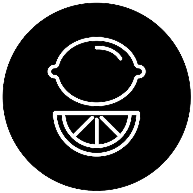 Diseño vectorial Estilo del icono del telar de limón