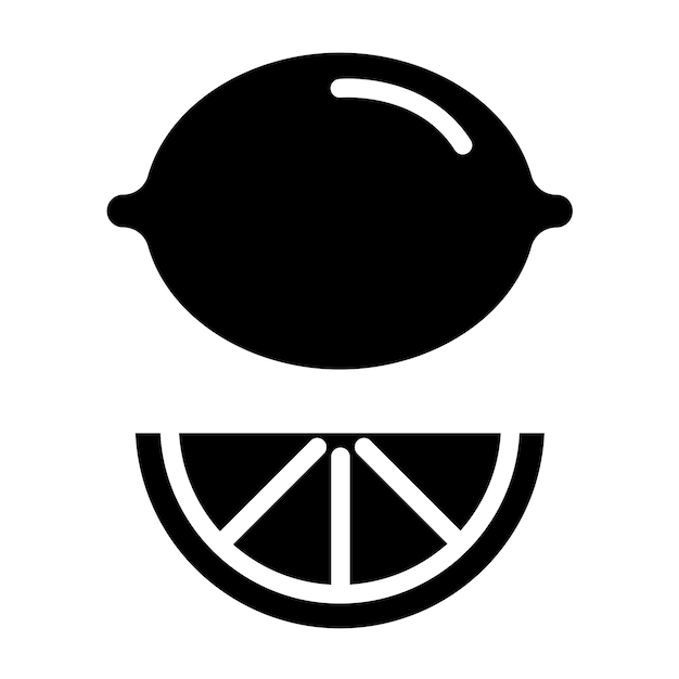 Diseño vectorial Estilo del icono del telar de limón