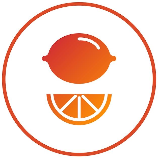 Diseño vectorial Estilo del icono del telar de limón