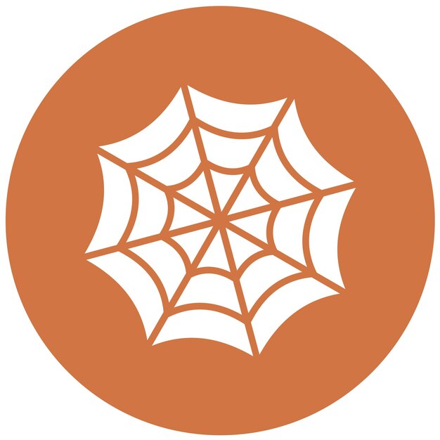 Diseño vectorial del estilo del icono de la telaraña