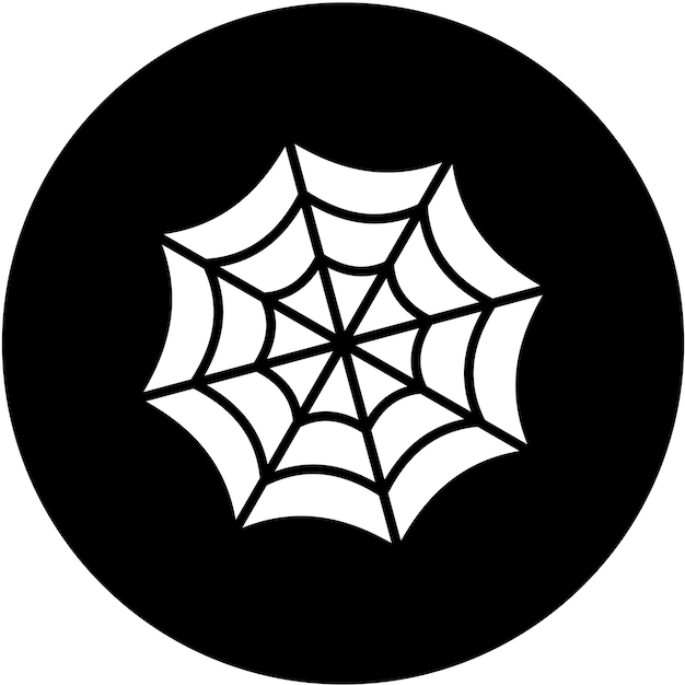 Diseño vectorial del estilo del icono de la telaraña