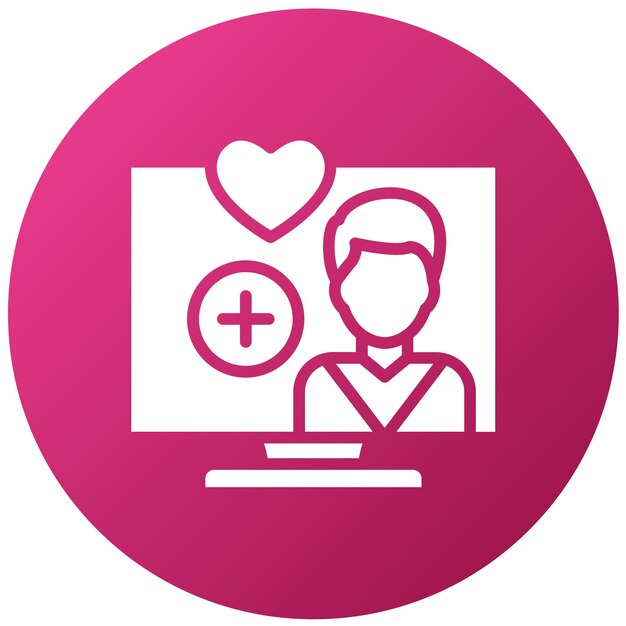 Diseño vectorial Estilo del icono de Telecare