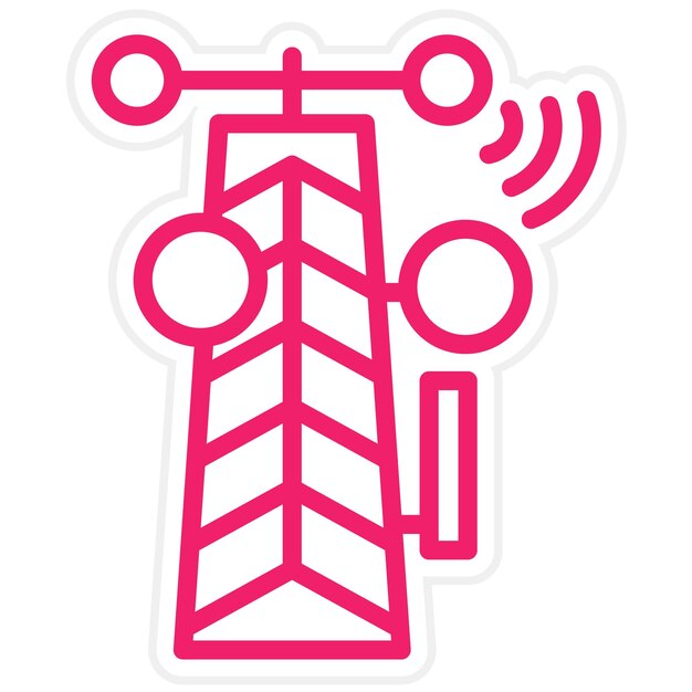 Diseño vectorial Estilo del icono de telecomunicaciones