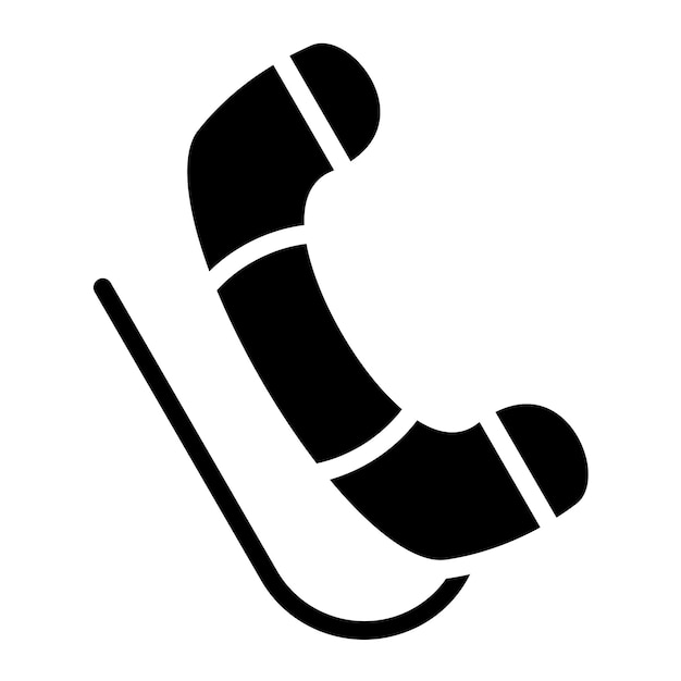Diseño vectorial del estilo del icono de telefonía