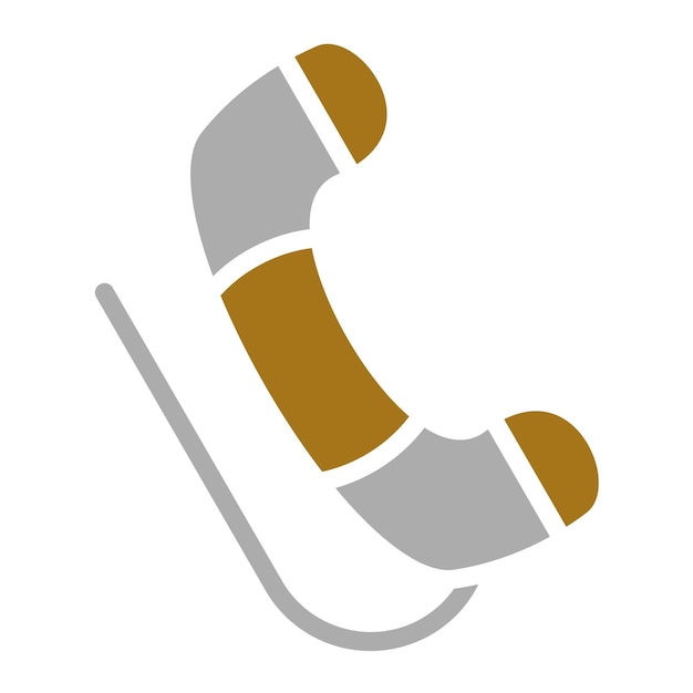 Diseño vectorial del estilo del icono de telefonía