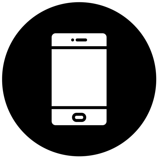 Diseño vectorial del estilo del icono del teléfono inteligente