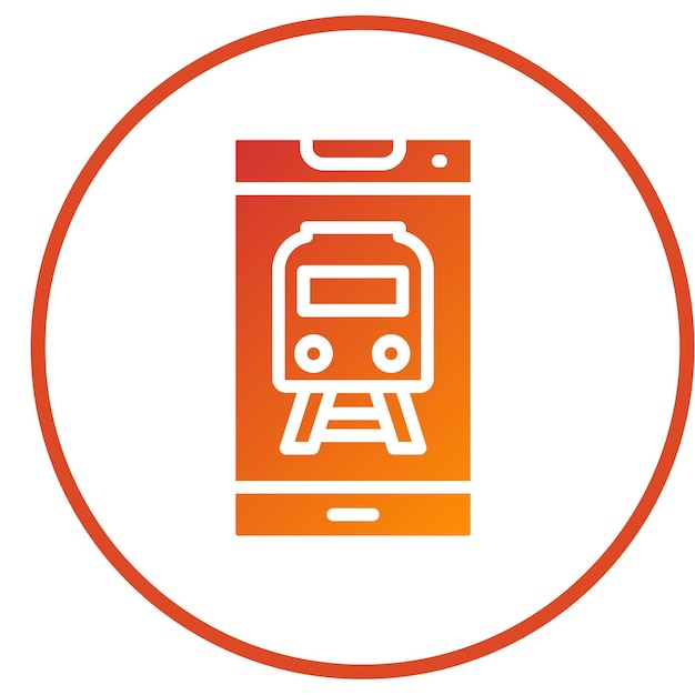 Diseño vectorial del estilo del icono del teléfono inteligente