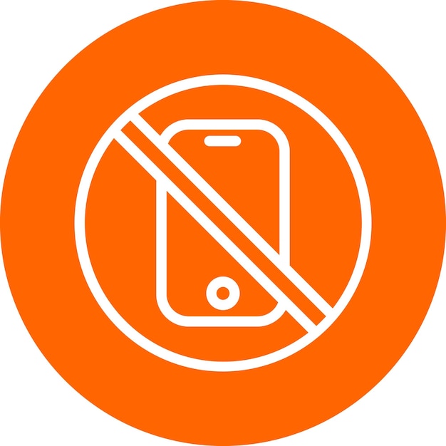 Diseño vectorial sin estilo de icono de teléfono