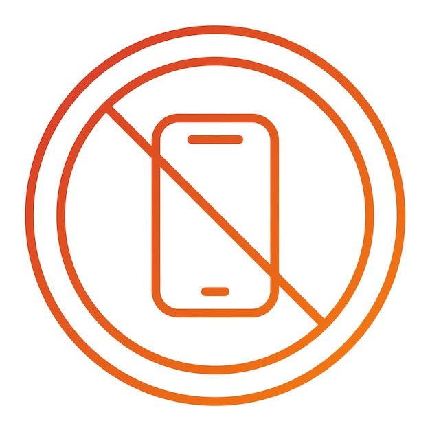 Diseño vectorial sin estilo de icono de teléfono