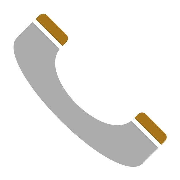 Diseño vectorial del estilo del icono del teléfono