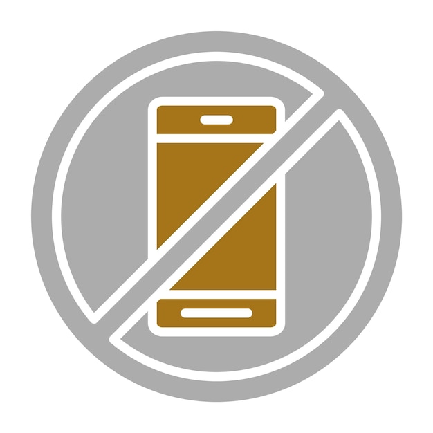Diseño vectorial sin estilo de icono de teléfono