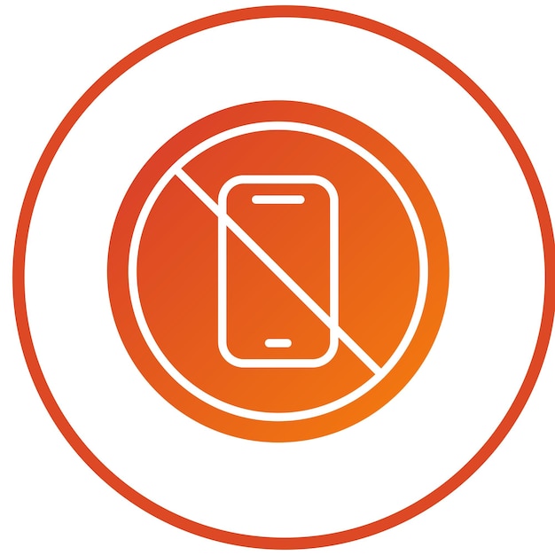 Diseño vectorial sin estilo de icono de teléfono