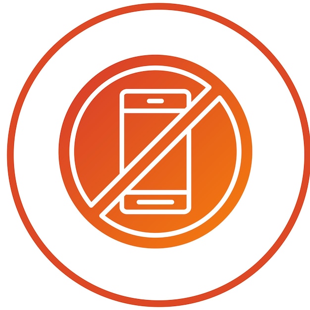 Diseño vectorial sin estilo de icono de teléfono