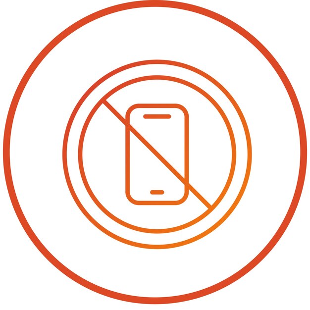 Diseño vectorial sin estilo de icono de teléfono