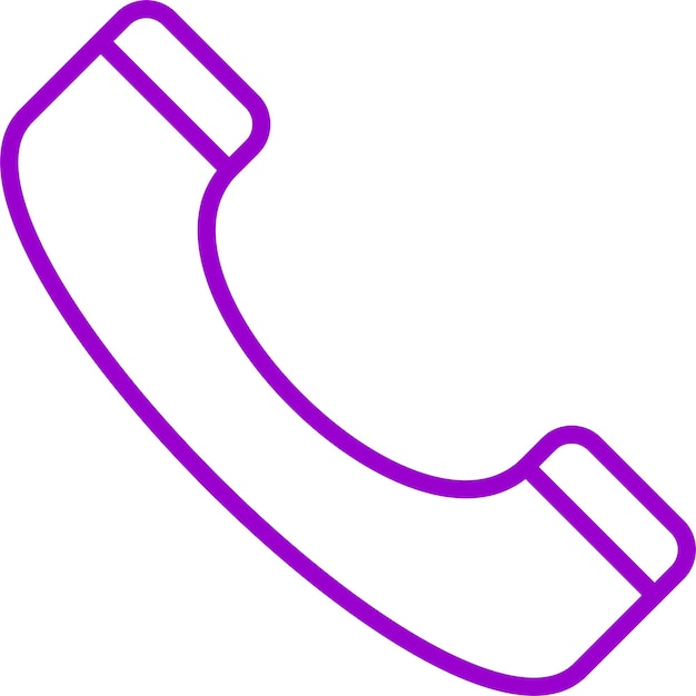 Diseño vectorial del estilo del icono del teléfono
