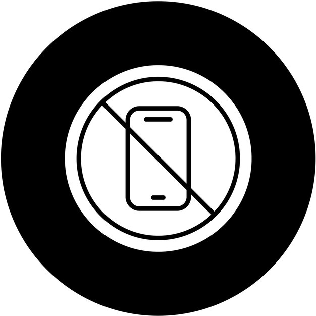 Diseño vectorial sin estilo de icono de teléfono