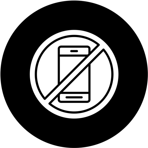 Diseño vectorial sin estilo de icono de teléfono