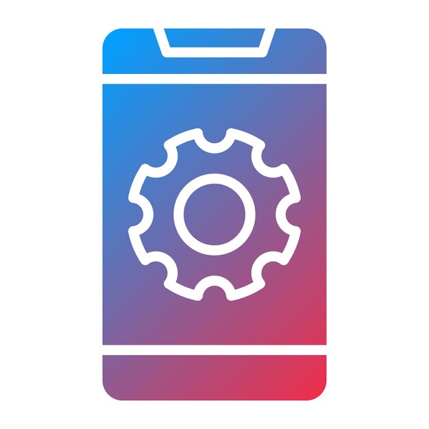Diseño vectorial Estilo del icono de los teléfonos móviles