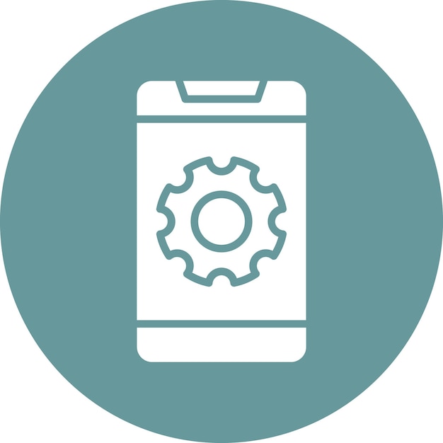 Diseño vectorial Estilo del icono de los teléfonos móviles