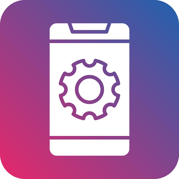 Diseño vectorial Estilo del icono de los teléfonos móviles