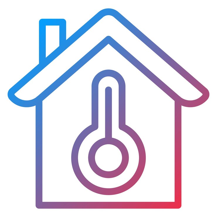 Diseño vectorial Estilo de icono de temperatura inteligente