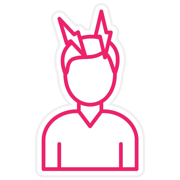 Diseño vectorial Estilo del icono de tensión