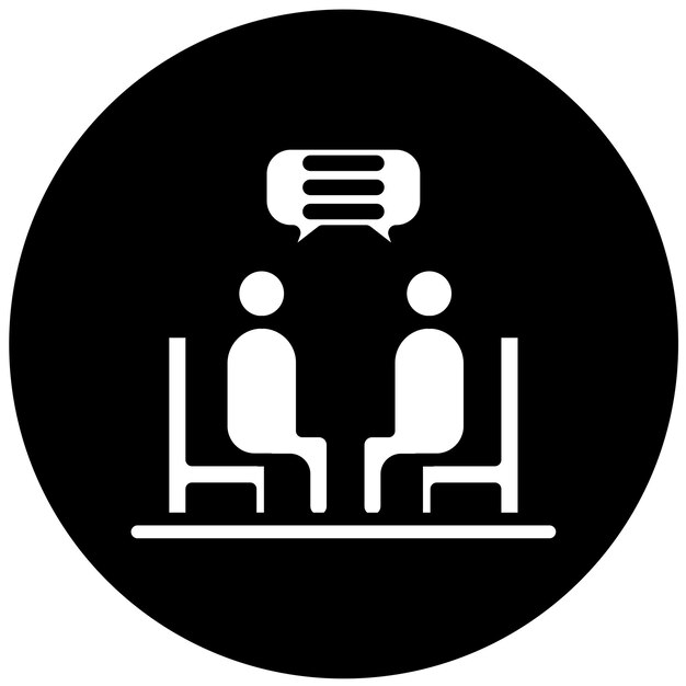 Diseño vectorial Estilo de icono de terapia individual